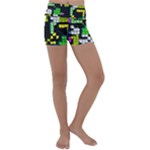 Drawn squares                                                     Kids  Lightweight Velour Yoga Shorts