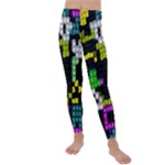 Drawn squares                                                   Kids  Lightweight Velour Leggings