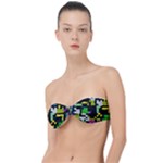 Drawn squares                                                   Classic Bandeau Bikini Top