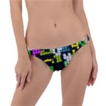 Drawn squares                                                     Ring Detail Bikini Bottom