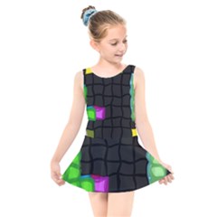 Kids  Skater Dress Swimsuit 