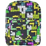 Drawn squares                                                   Full Print Backpack