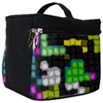 Drawn squares                                                    Make Up Travel Bag (Big)