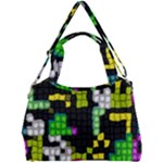 Drawn squares                                                  Double Compartment Shoulder Bag