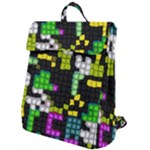 Drawn squares                                                  Flap Top Backpack