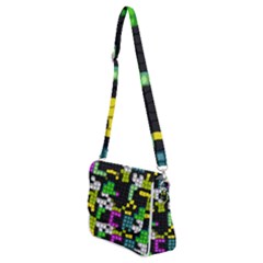 Shoulder Bag with Back Zipper 