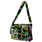 Drawn squares                                                 Full Print Messenger Bag (M)