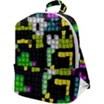 Drawn squares                                                 Zip Up Backpack