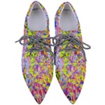 Green blue texture                                                   Women s Pointed Oxford Shoes