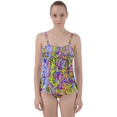 Twist Front Tankini Set 