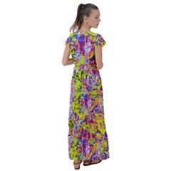 Flutter Sleeve Maxi Dress 