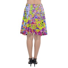 Chiffon Wrap Front Skirt 