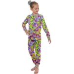 Green blue texture                                                   Kids  Long Sleeve Set