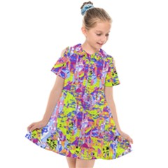 Kids  Short Sleeve Shirt Dress 