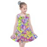 Green blue texture                                                   Kids  Summer Dress