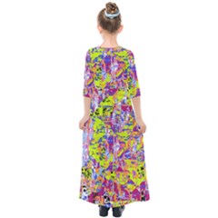 Kids  Quarter Sleeve Maxi Dress 