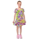 Kids  Short Sleeve Velvet Dress 