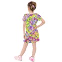 Kids  Short Sleeve Velvet Dress 