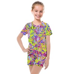 Kids  Mesh T-Shirt and Shorts Set 