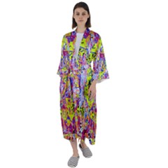 Maxi Satin Kimono 