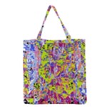 Green blue texture                                                      Grocery Tote Bag