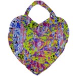 Green blue texture                                                      Giant Heart Shaped Tote