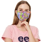 Green blue texture                                                  Fitted Cloth Face Mask (Adult)