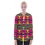 Pink yellow green shapes                                                       Women Long Sleeve Shirt