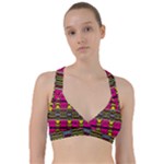 Pink yellow green shapes                                                           Sweetheart Sports Bra