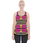 Pink yellow green shapes                                                     Piece Up Tank Top