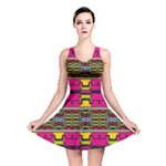 Pink yellow green shapes                                                       Reversible Skater Dress