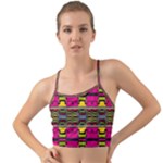 Pink yellow green shapes                                                      Mini Tank Bikini Top