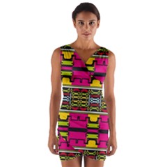 Wrap Front Bodycon Dress 