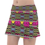 Pink yellow green shapes                                                       Tennis Skirt