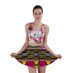 Pink yellow green shapes                                                       Mini Skirt