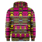 Pink yellow green shapes                                                       Men s Pullover Hoodie