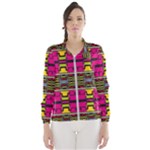 Pink yellow green shapes                                                       Wind Breaker (Women)