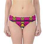 Pink yellow green shapes                                                      Hipster Bikini Bottoms