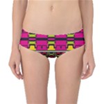 Pink yellow green shapes                                                       Classic Bikini Bottoms