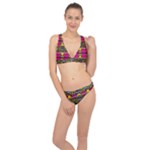 Pink yellow green shapes                                                       Classic Banded Bikini Set