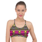 Pink yellow green shapes                                                     Basic Training Sports Bra