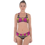 Pink yellow green shapes                                                        Criss Cross Bikini Set