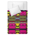 Pink yellow green shapes                                                        Duvet Cover (Single Size)