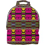 Pink yellow green shapes                                                       Mini Full Print Backpack