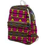 Pink yellow green shapes                                                    Top Flap Backpack