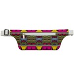 Pink yellow green shapes                                                 Active Waist Bag