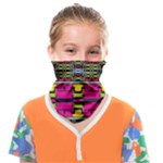 Pink yellow green shapes                                                   Face Covering Bandana (Kids)