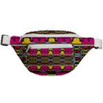 Pink yellow green shapes                                                   Fanny Pack