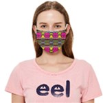 Pink yellow green shapes                                                 Cloth Face Mask (Adult)