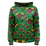 Rectangles on a green background                                                    Men s Pullover Hoodie